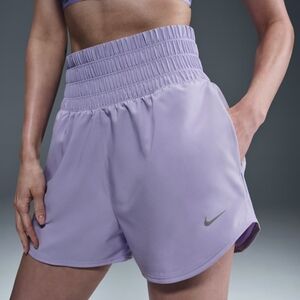 Nike One Dri-FIT Ultra High-Waisted 3" Shorts - Small - Lilac Ice